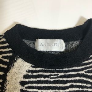 A.L.C. Sweaters - A.L.C Zebra Animal Print Wool Sweater A.L.C. Sweaters - A.L.C Zebra Animal Print Wool Sweater